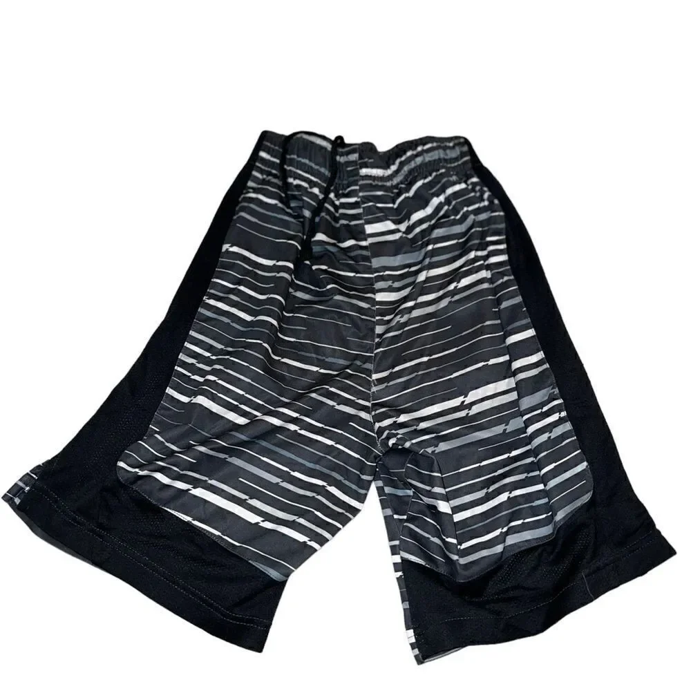 Nike Drifit black, grey and white basketball‎ shorts youth size small